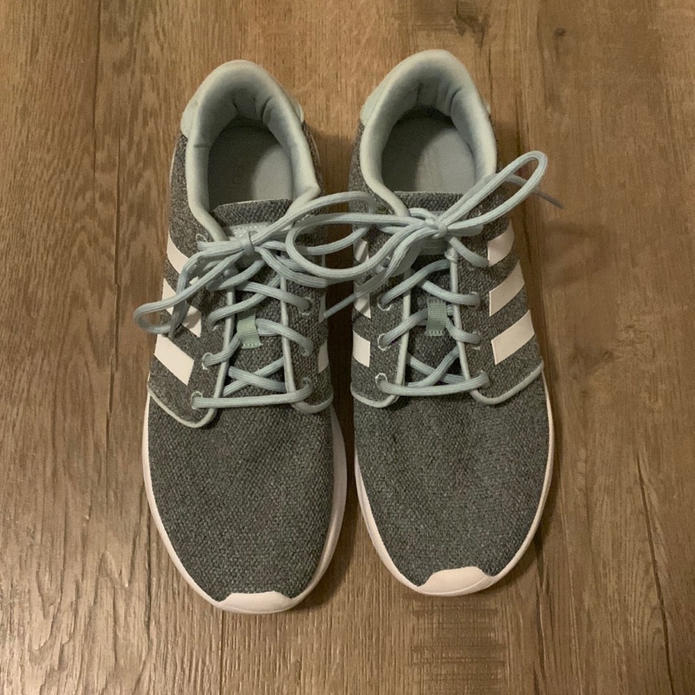 Womens Adidas Running Shoe Blue/Grey; Size 8.5